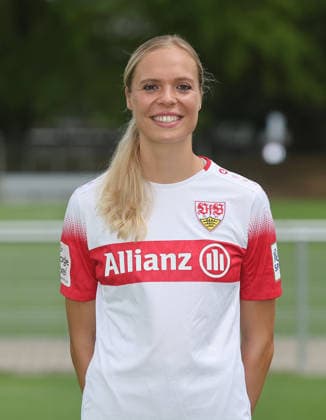 BAU Stuttgart , Janina Hechler; VfB Stuttgart Frauen ; 1.BL Frauen, Porträttermin 2026 2027, *** BAU Stuttgart, Janina Hechler, VfB Stuttgart Women s 1st Team (Women s Bundesliga), Photo Shoot 2026–2027,