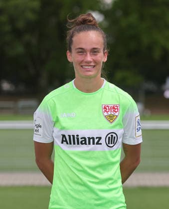 BAU Stuttgart , Kiara Beck; VfB Stuttgart Frauen ; 1.BL Frauen, Porträttermin 2026 2027, *** BAU Stuttgart, Kiara Beck, VfB Stuttgart Women s 1st Team (Women s Bundesliga), Photo Shoot 2026–2027,