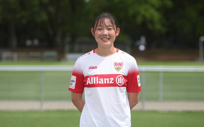 BAU Stuttgart , Haruka Osawa; VfB Stuttgart Frauen ; 1.BL Frauen, Porträttermin 2026 2027, *** BAU Stuttgart, Haruka Osawa, VfB Stuttgart Women s 1st Team (Women s Bundesliga), Photo Shoot 2026–2027,