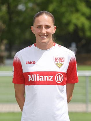 BAU Stuttgart , Julia Glaser; VfB Stuttgart Frauen ; 1.BL Frauen, Porträttermin 2026 2027, *** BAU Stuttgart, Julia Glaser, VfB Stuttgart Women s 1st Team (Women s Bundesliga), Photo Shoot 2026–2027,
