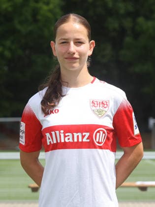 BAU Stuttgart , Svenja Hecke; VfB Stuttgart Frauen ; 1.BL Frauen, Porträttermin 2026 2027, *** BAU Stuttgart, Svenja Hecke, VfB Stuttgart Women s 1st Team (Women s Bundesliga), Photo Shoot 2026–2027,