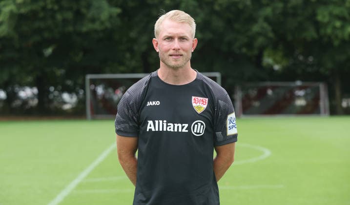 BAU Stuttgart , Samuel Fagerholm; VfB Stuttgart Frauen ; 1.BL Frauen, Porträttermin 2026 2027, *** BAU Stuttgart, Samuel Fagerholm, VfB Stuttgart Women s 1st Team (Women s Bundesliga), Photo Shoot 2026–2027,