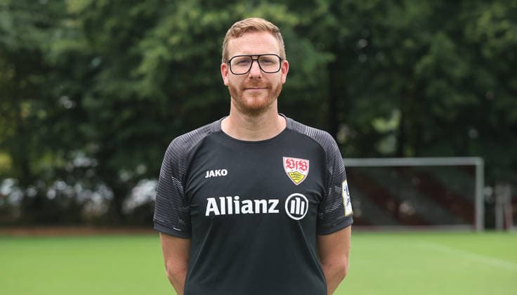 BAU Stuttgart , Christian Liedtke; VfB Stuttgart Frauen ; 1.BL Frauen, Porträttermin 2026 2027, *** BAU Stuttgart, Christian Liedtke, VfB Stuttgart Women s 1st Team (Women s Bundesliga), Photo Shoot 2026–2027,