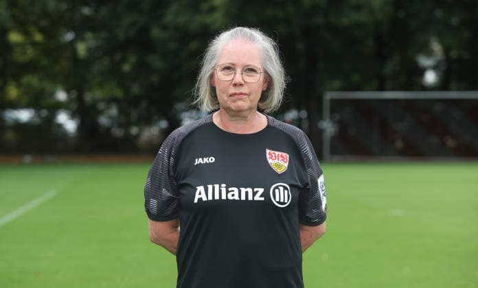 BAU Stuttgart ,Silke Paul; VfB Stuttgart Frauen ; 1.BL Frauen, Porträttermin 2026 2027, *** BAU Stuttgart, Silke Paul, VfB Stuttgart Women s 1st Team (Women s Bundesliga), Photo Shoot 2026–2027,