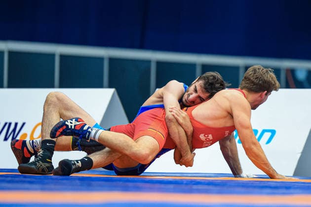 Wrestling Ranking Series Polyak & Janos & Istvan Memorial 67kg GR - Slavik Galstyan (ARM) df. Christopher Josef Kraemer (GER) *** Wrestling Ranking Series: Janos Istvan Polyak Memorial, 67 kg Greco-Roman: Slavik Galstyan (ARM) defeated Christopher Josef Kraemer (GER) Copyright: xUnitedxWorldxWrestlingx xAmirrezx United World Wrestling Kadir C