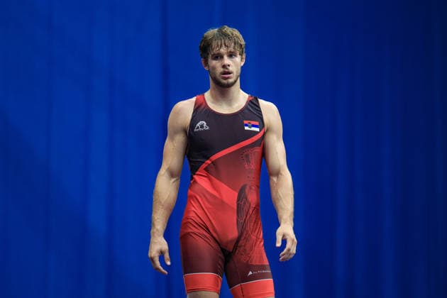 Wrestling Ranking Series Polyak & Janos & Istvan Memorial 77kg GR - Aleksa Ilic (SRB) *** Wrestling Ranking Series: Janos Istvan Polyak Memorial, 77 kg Greco-Roman, Aleksa Ilic (SRB) Copyright: xUnitedxWorldxWrestlingx xAmirrezx United World Wrestling Kadir C