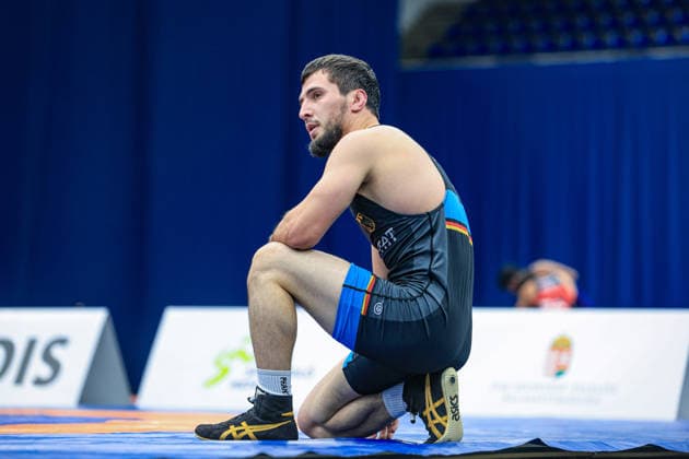 Wrestling Ranking Series Polyak & Janos & Istvan Memorial 77kg GR - Idris Hanpasaevic Ibaev (GER) *** Wrestling Ranking Series: Janos Istvan Polyak Memorial, 77 kg, GR: Idris Hanpasaevic Ibaev, GER Copyright: xUnitedxWorldxWrestlingx xAmirrezx United World Wrestling Kadir C