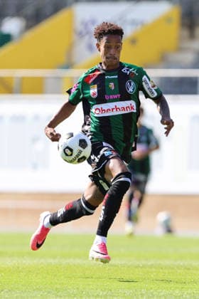 SOCCER - Ried vs Essen, test match RIED,AUSTRIA,17.JUL.26 - SOCCER - ADMIRAL Bundesliga, 3. Liga, SV Ried vs Rot Weiss Essen, test match. Image shows Jaedin Rhodes (Ried).  GEPAxpictures xMathiasxMandl
