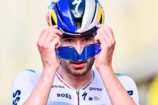 Tour de France 2026 Stage 13 BELFORT, FRANCE - JULY 17 : Van Dijke Tim (NED) of Red Bull - BORA - Hansgrohe at the finish line during stage 13 of the 113rd edition of Tour de France an UCI World Tour 2.UWT cycling road race stage for Men Elite of 205 km with start in Dole and finish in Belfort on July 17, 2026 in Belfort, France, 17 07 2026 Belfort France  Copyright: xPeterxDexVoechtx