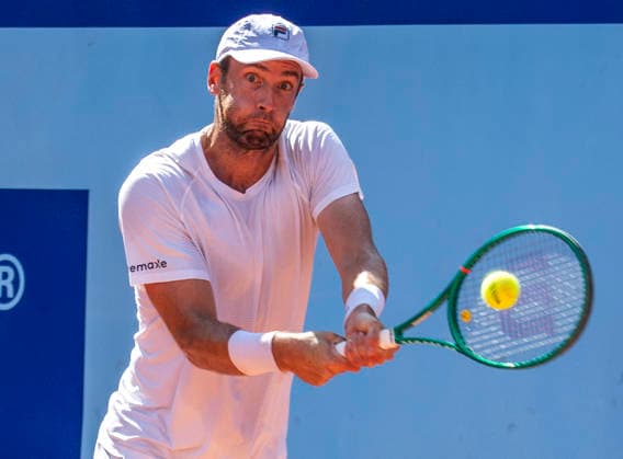 July 17, 2026, Gstaad, Bern, Switzerland: Gstaad Switzerland, 07 17 2026: QUENTIN HALYS of France is in action during semi-finals of EFG Swiss Open Gstaad ATP, Tennis Herren 250,Tennis Herren 250, which is known as the Swiss Gstaad Open and took place at Roy Emerson Arena in Gstaad, which is located in the famous ski resort of Gstaad and which is located in the Bernese Oberland. Tennis 2026: Swiss Open  - ZUMAd206 20260717_zip_d206_070 Copyright: xEricxDubostx