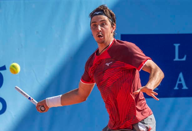 July 17, 2026, Gstaad, Bern, Switzerland: Gstaad Switzerland, 07 17 2026: ALEXANDER SHEVCHENKO of Kazakhstan is in action during semi-finals of EFG Swiss Open Gstaad ATP, Tennis Herren 250,Tennis Herren 250, which is known as the Swiss Gstaad Open and took place at Roy Emerson Arena in Gstaad, which is located in the famous ski resort of Gstaad and which is located in the Bernese Oberland. Tennis 2026: Swiss Open  - ZUMAd206 20260717_zip_d206_081 Copyright: xEricxDubostx