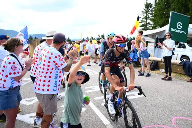 Tour de France 2026 Stage 13 BELFORT, FRANCE - JULY 17 : Alaphilippe Julian (FRA) of Tudor Pro Cycling Team in action during stage 13 of the 113rd edition of Tour de France an UCI World Tour 2.UWT cycling road race stage for Men Elite of 205 km with start in Dole and finish in Belfort on July 17, 2026 in Belfort, France, 17 07 2026 Belfort France  Copyright: xGvgx