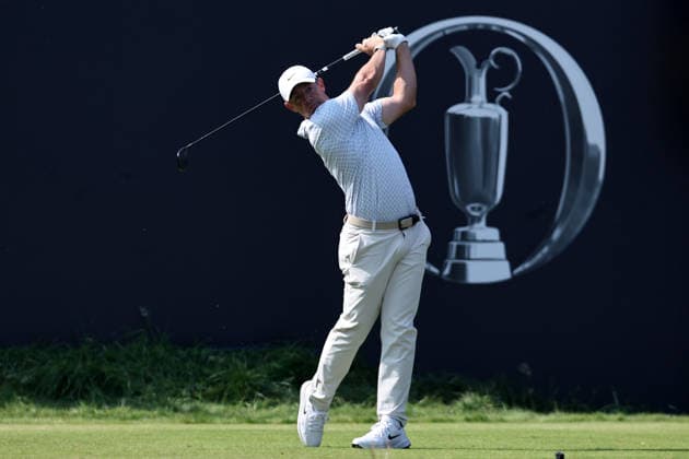 RECORD DATE NOT STATED 17th July 2026; Royal Birkdale Golf Club, Southport, Merseyside, England; The Open Championship Day Two; Rory McIlroy (NIR) plays from the tee at the first hole DavidxBlunsden