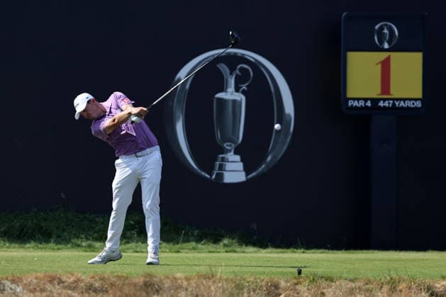 RECORD DATE NOT STATED 17th July 2026; Royal Birkdale Golf Club, Southport, Merseyside, England; The Open Championship Day Two; Matthew Fitzpatrick (ENG) plays from the tee at the first hole DavidxBlunsden