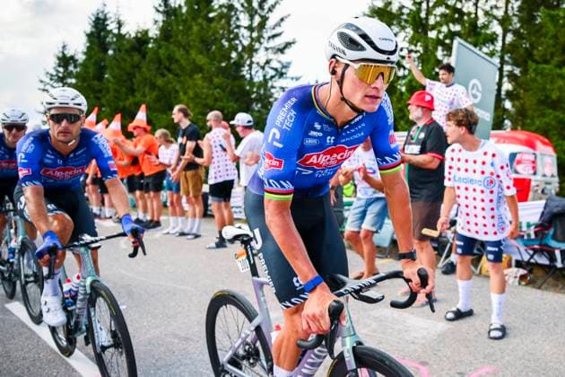 Tour de France 2026 Stage 13 BELFORT, FRANCE - JULY 17 : Van Der Poel Mathieu (NED) of Alpecin - Premier Tech in action during stage 13 of the 113rd edition of Tour de France an UCI World Tour 2.UWT cycling road race stage for Men Elite of 205 km with start in Dole and finish in Belfort on July 17, 2026 in Belfort, France, 17 07 2026 Belfort France  Copyright: xGvgx