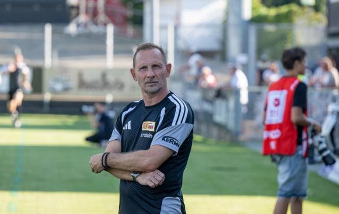 Fußball, Herren, Saison 2026 2027, Testspiel, FC Winterthur - 1. FC Union Berlin, Trainer Mauro Lustrinelli (1. FC Union Berlin), 17.07. 2026, *** Soccer, Men s, 2026–2027 Season, Friendly Match, FC Winterthur vs. 1. FC Union Berlin, Coach Mauro Lustrinelli, 1. FC Union Berlin, July 17, 2026, Copyright: xMatthiasxKochx