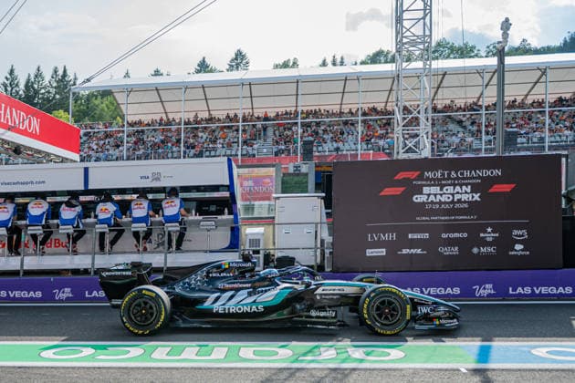 Formula One GP Spa Francorchamps, Belgium. Friday, July 17, 2026 George Russell 63, Mercedes-AMG Petronas F1 Team; Formula One GP Spa Francorchamps, Belgium. Friday, July 17, 2026 *** Formula One Grand Prix at Spa-Francorchamps, Belgium, Friday, July 17, 2026 George Russell 63, Mercedes AMG Petronas F1 Team Formula One Grand Prix at Spa-Francorchamps, Belgium, Friday, July 17, 2026 Copyright: xBEAUTIFULxSPORTS Erlhofx