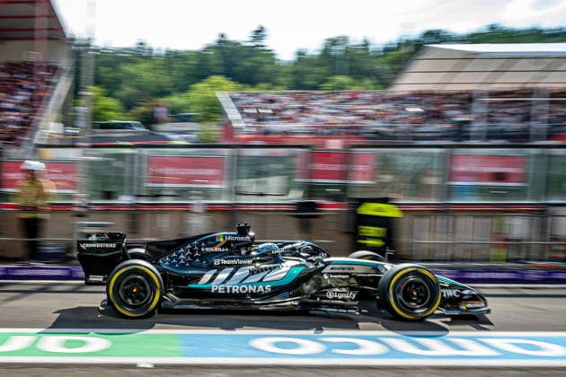 Formula One GP Spa Francorchamps, Belgium. Friday, July 17, 2026 George Russell 63, Mercedes-AMG Petronas F1 Team; Formula One GP Spa Francorchamps, Belgium. Friday, July 17, 2026 *** Formula One Grand Prix at Spa-Francorchamps, Belgium, Friday, July 17, 2026 George Russell 63, Mercedes AMG Petronas F1 Team Formula One Grand Prix at Spa-Francorchamps, Belgium, Friday, July 17, 2026 Copyright: xBEAUTIFULxSPORTS Erlhofx