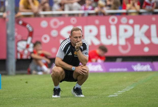 Fußball, Herren, Saison 2026 2027, Testspiel, FC Winterthur - 1. FC Union Berlin, Trainer Mauro Lustrinelli (1. FC Union Berlin), 17.07. 2026, *** Soccer, Men s, 2026–2027 Season, Friendly Match, FC Winterthur vs. 1. FC Union Berlin, Coach Mauro Lustrinelli, 1. FC Union Berlin, July 17, 2026, Copyright: xMatthiasxKochx