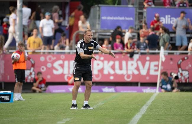 Fußball, Herren, Saison 2026 2027, Testspiel, FC Winterthur - 1. FC Union Berlin, Trainer Mauro Lustrinelli (1. FC Union Berlin), 17.07. 2026, *** Soccer, Men s, 2026–2027 Season, Friendly Match, FC Winterthur vs. 1. FC Union Berlin, Coach Mauro Lustrinelli, 1. FC Union Berlin, July 17, 2026, Copyright: xMatthiasxKochx