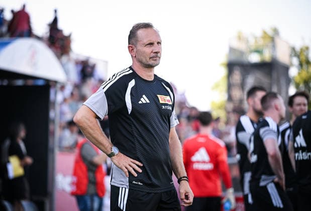 Fussball 1. Bundesliga 2026 2027 Testspiel 17.07.2026 FC Winterthur - 1.FC Union Berlin Trainer Mauro Lustrinelli (1.FC Union Berlin) *** Soccer, Bundesliga 1, 2026–2027, Friendly Match, July 17, 2026, FC Winterthur vs. FC Union Berlin, Coach Mauro Lustrinelli, FC Union Berlin