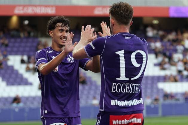 17.July.2026 – SOCCER – FRIENDLY TEST GAME(MEN) - FK Austria Wien (Austria) vs Paksi FC (Hungary) Sanel Saljic (Austria Wien) celebrates his team s first goal VIENNA VIENNA, AUSTRIA – Generali Arena FK Austria Wien Generali Arena AUSTRIA