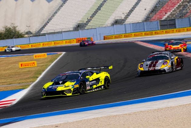 GT World Challenge Misano 2026 - Free Practice 1 Luca Engstler and Patric Niederhauser drive the ( 96) Lamborghini Temerario GT3 of team Rutronik Racing during the Free Practice 1 of the 5th round of the GT World Challenge Europe by AWS at Misano World Circuit - Marco Simoncelli in Misano, Italy, on July 17, 2026. Misano Italy Italy  Copyright: xFabioxPellicciax originalFilename:pelliccia-gtworldc260717_npt9o.jpg