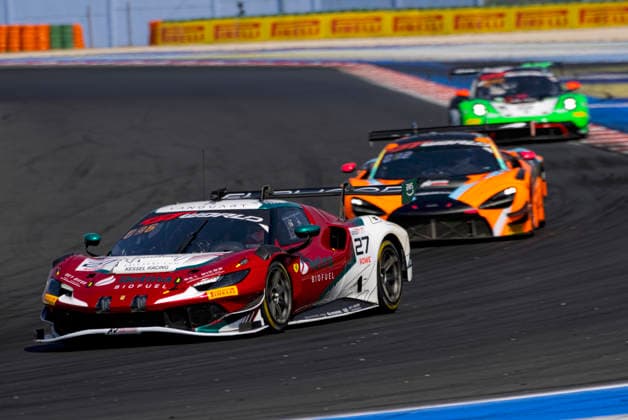 GT World Challenge Misano 2026 - Free Practice 1 Marco Pulcini and David Fumanelli drive the ( 27) Ferrari 296 GT3 EVO of team Kessel Racing during the Free Practice 1 of the 5th round of the GT World Challenge Europe by AWS at Misano World Circuit - Marco Simoncelli in Misano, Italy, on July 17, 2026. Misano Italy Italy  Copyright: xFabioxPellicciax originalFilename:pelliccia-gtworldc260717_npkBy.jpg