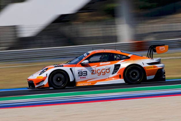 GT World Challenge Misano 2026 - Free Practice 1 Peter Dempsey and Eddie Cheever drive the ( 93) Porsche 911 GT3 R (992) EVO of team Ziggo Tempesta Racing during the Free Practice 1 of the 5th round of the GT World Challenge Europe by AWS at Misano World Circuit - Marco Simoncelli in Misano, Italy, on July 17, 2026. Misano Italy Italy  Copyright: xFabioxPellicciax originalFilename:pelliccia-gtworldc260717_npokX.jpg