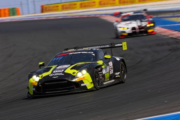 GT World Challenge Misano 2026 - Free Practice 1 Mateo VILLAGOMEZ and Jamie DAY drive the ( 34) Aston Martin Vantage AMR GT3 EVO of team Walkenhorst Motorsport during the Free Practice 1 of the 5th round of the GT World Challenge Europe by AWS at Misano World Circuit - Marco Simoncelli in Misano, Italy, on July 17, 2026. Misano Italy Italy  Copyright: xFabioxPellicciax originalFilename:pelliccia-gtworldc260717_npd2M.jpg