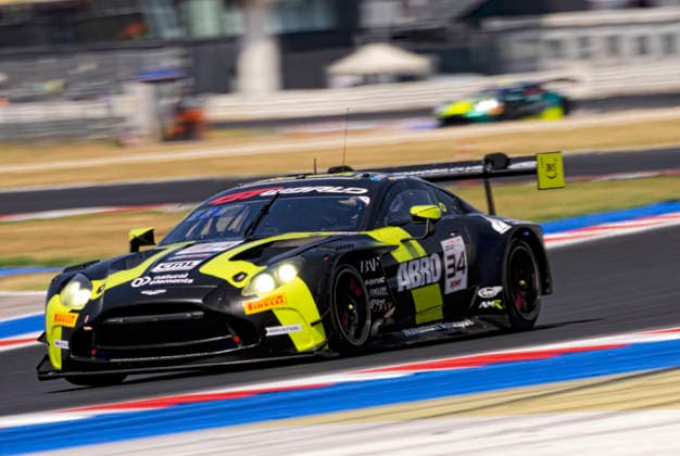 GT World Challenge Misano 2026 - Free Practice 1 Mateo VILLAGOMEZ and Jamie DAY drive the ( 34) Aston Martin Vantage AMR GT3 EVO of team Walkenhorst Motorsport during the Free Practice 1 of the 5th round of the GT World Challenge Europe by AWS at Misano World Circuit - Marco Simoncelli in Misano, Italy, on July 17, 2026. Misano Italy Italy  Copyright: xFabioxPellicciax originalFilename:pelliccia-gtworldc260717_npEaq.jpg