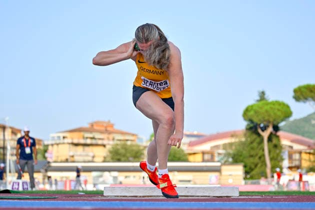 Pauline SCHUBERT (Germany, LV 90 Erzgebirge e.V., Kugelstoss) ITA, European Atheltics U18 Championships, Athletics, 16.07.2026, ITA, European Atheltics U18 Championships, Athletics, 16.07.2026, *** Pauline SCHUBERT, Germany, LV 90 Erzgebirge e.V., Shot Put, ITA, European Athletics U18 Championships, Athletics, July 16, 2026, ITA, European Athletics U18 Championships, Athletics, July 16, 2026, Copyright: xx