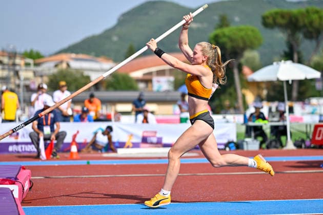 Tessa BOETTNER (Germany, SC Potsdam e.V., Stabhochsprung) ITA, European Atheltics U18 Championships, Athletics, 16.07.2026, ITA, European Atheltics U18 Championships, Athletics, 16.07.2026, *** Tessa BOETTNER, Germany, SC Potsdam e.V., Pole Vault, ITA, European Athletics U18 Championships, Athletics, July 16, 2026, ITA, European Athletics U18 Championships, Athletics, July 16, 2026, Copyright: xx