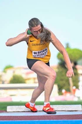 Pauline SCHUBERT (Germany, LV 90 Erzgebirge e.V., Kugelstoss) ITA, European Atheltics U18 Championships, Athletics, 16.07.2026, ITA, European Atheltics U18 Championships, Athletics, 16.07.2026, *** Pauline SCHUBERT, Germany, LV 90 Erzgebirge e.V., Shot Put, ITA, European Athletics U18 Championships, Athletics, July 16, 2026, ITA, European Athletics U18 Championships, Athletics, July 16, 2026, Copyright: xx