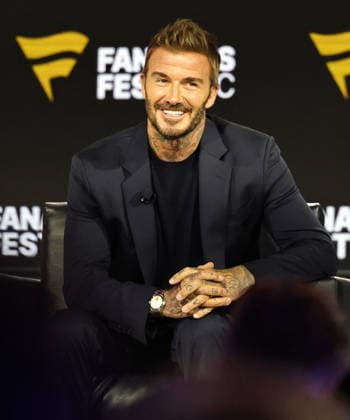 July 17, 2026, New York, New York, USA: Soccer legend David Beckham during Fanatics Fest at the Jacob Javitz Center on Friday, July 17, 2026; New York, New York, USA. NY: Fanatics Fest  - ZUMAs325 20260717_zsp_s325_006 Copyright: xJessxStilesx