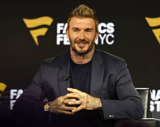 July 17, 2026, New York, New York, USA: Soccer legend David Beckham during Fanatics Fest at the Jacob Javitz Center on Friday, July 17, 2026; New York, New York, USA. NY: Fanatics Fest  - ZUMAs325 20260717_zsp_s325_009 Copyright: xJessxStilesx