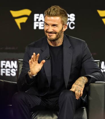 July 17, 2026, New York, New York, USA: Soccer legend David Beckham during Fanatics Fest at the Jacob Javitz Center on Friday, July 17, 2026; New York, New York, USA. NY: Fanatics Fest  - ZUMAs325 20260717_zsp_s325_039 Copyright: xJessxStilesx