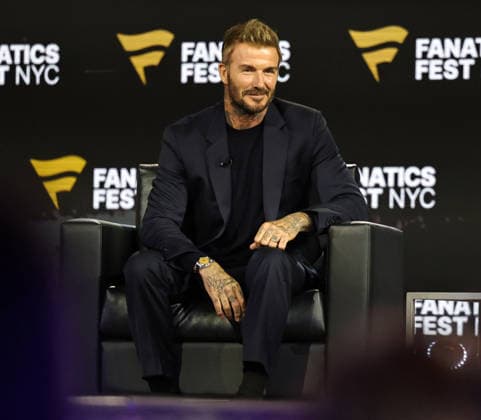 July 17, 2026, New York, New York, USA: Soccer legend David Beckham during Fanatics Fest at the Jacob Javitz Center on Friday, July 17, 2026; New York, New York, USA. NY: Fanatics Fest  - ZUMAs325 20260717_zsp_s325_043 Copyright: xJessxStilesx