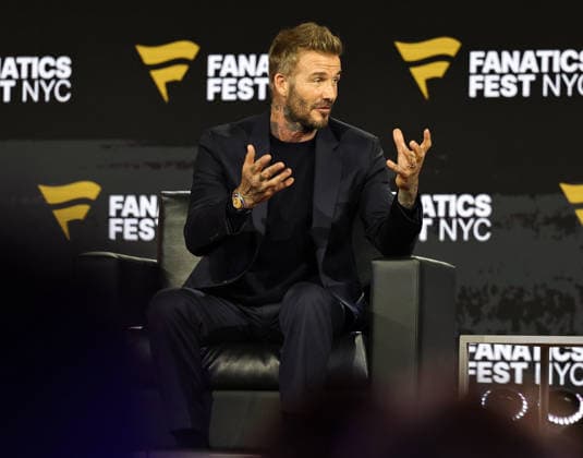 July 17, 2026, New York, New York, USA: Soccer legend David Beckham during Fanatics Fest at the Jacob Javitz Center on Friday, July 17, 2026; New York, New York, USA. NY: Fanatics Fest  - ZUMAs325 20260717_zsp_s325_049 Copyright: xJessxStilesx