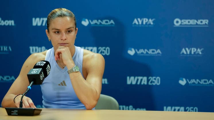 Vanda Pharmaceuticals Athens Open - Day 5 Fourth seed Maria Sakkari of Greece speaks with media after their quarterfinal match against Alycia Parks of the United States at the 2026 Vanda Pharmaceuticals Athens Open Women s tennis tournament taking place at the Athens Olympic Tennis Centre, Athens, Greece. Athens Athens Greece  Copyright: xOwenxHammondx originalFilename:hammond-2026vand260717_npPgB.jpg