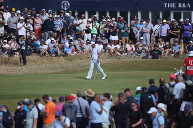 154th Open Golf Championships - Round 2 Hideki Matsuyama of Japan walks on the 9th green during the British Open Golf Championship at Royal Birkdale in Southport, Britain, 17 July 2026. SOUTHPORT UNITED KINGDOM  Copyright: xADAMxVAUGHANx