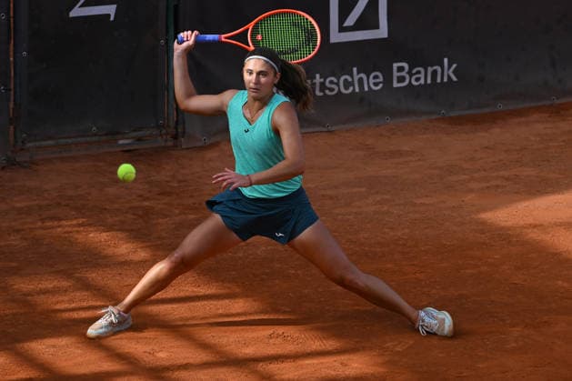 Italy: ATV Bancomat Tennis Open WTA, Tennis Damen 125 Julia Riera of Argentina competes with Nuria Brancaccio of Italy during the quarterfinals match at ATV Bancomat Tennis Open WTA 125 at Antico Tiro a Volo Club on July 17, 2026 in Rome, Italy. (Credit Roberto Bettacchi) Rome Italy Copyright: RobertoxBettacchi