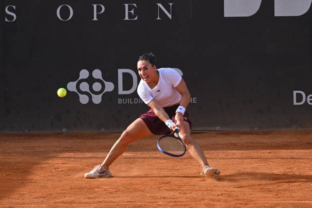 Italy: ATV Bancomat Tennis Open WTA, Tennis Damen 125 Martina Trevisan of Italy competes with Elizara Yaneva of Bulgaria during the quarterfinals match at ATV Bancomat Tennis Open WTA 125 at Antico Tiro a Volo Club on July 17, 2026 in Rome, Italy. (Credit Roberto Bettacchi) Rome Italy Copyright: RobertoxBettacchi