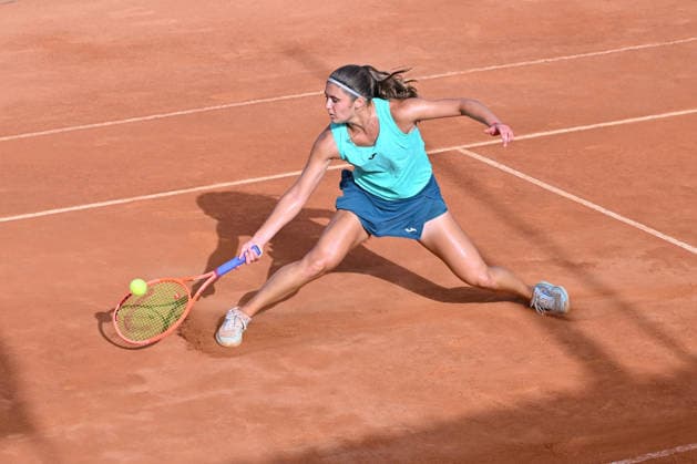 Italy: ATV Bancomat Tennis Open WTA, Tennis Damen 125 Julia Riera of Argentina competes with Nuria Brancaccio of Italy during the quarterfinals match at ATV Bancomat Tennis Open WTA 125 at Antico Tiro a Volo Club on July 17, 2026 in Rome, Italy. (Credit Roberto Bettacchi) Rome Italy Copyright: RobertoxBettacchi