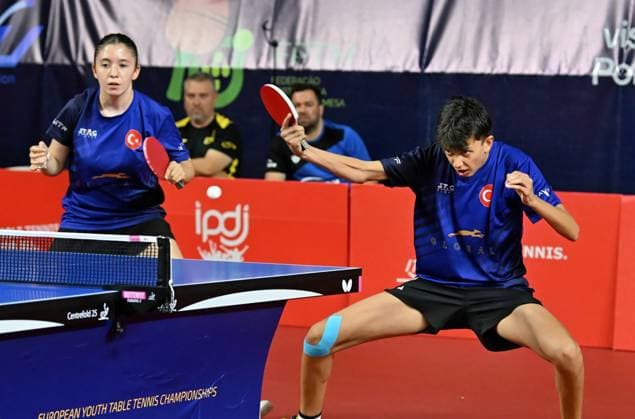 Ela Su Yonter - Gorkam Ocal Turkiye Mixed Final U15 EYC-2026-1707-1984 2026 European Youth Table tennis, Tischtennis Championships in Multiusos de Gondomar in Gondomar, Portugal Ela Su Yonter - Gorkam Ocal Turkiye Mixed Final U15 EYC-2026-1707-1984 - 17th of July 2026 at the European Youth Table Tennis Championships U15 and U19 in Gondomar, district of Porto, Portugal (Photo by Manfred Schillings) Gondomar Multiusos de Gondomar Portugal *** Ela Su Yonter Gorkam Ocal Turkey Mixed Final U15 EYC 2026 1707 1984 2026 European Youth Table Tennis Championships at Multiusos de Gondomar in Gondomar, Portugal Ela Su Yonter Gorkam Ocal Turkey Mixed Final U15 EYC 2026 1707 1984 July 17, 2026, at the European Youth Table Tennis Championships U15 and U19 in Gondomar, in the district of Porto, Portugal Photo by Manfred Schillings Gondomar Multiusos de Gondomar Portugal