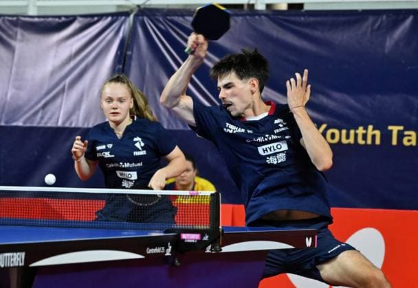 Leana Hochart - Antoine Noirault France Final Mixed U19 EYC-2026-1707-2013 2026 European Youth Table tennis, Tischtennis Championships in Multiusos de Gondomar in Gondomar, Portugal Leana Hochart - Antoine Noirault France, winner of the Mixed Final U19 on 17th of July 2026 at the European Youth Table Tennis Championships U15 and U19 in Gondomar, district of Porto, Portugal (Photo by Manfred Schillings) Gondomar Multiusos de Gondomar Portugal *** Leana Hochart and Antoine Noirault of France, Mixed U19 Final, EYC 2026, July 17, 2013, 2026 European Youth Table Tennis Championships at Multiusos de Gondomar in Gondomar, Portugal Leana Hochart and Antoine Noirault of France, winners of the U19 Mixed Final on July 17, 2026, at the European Youth Table Tennis Championships (U15 and U19) in Gondomar, in the district of Porto, Portugal. Photo by Manfred Schillings. Gondomar, Multiusos de Gondomar, Portugal