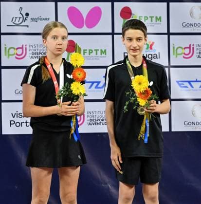 U15 Bronze Mixed Daria Kharlova - Artem Savelev AIN EYC-2026-1707-1964 2026 European Youth Table tennis, Tischtennis Championships in Multiusos de Gondomar in Gondomar, Portugal U15 Bronze Mixed Daria Kharlova - Artem Savelev AIN EYC-2026-1707-1964 - 17th of July 2026 at the European Youth Table Tennis Championships U15 and U19 in Gondomar, district of Porto, Portugal (Photo by Manfred Schillings) Gondomar Multiusos de Gondomar Portugal *** U15 Mixed Bronze Daria Kharlova Artem Savelev AIN EYC 2026 1707 1964 2026 European Youth Table Tennis Championships at Multiusos de Gondomar in Gondomar, Portugal U15 Mixed Bronze Daria Kharlova Artem Savelev AIN EYC 2026 1707 1964 July 17, 2026, at the European Youth Table Tennis Championships U15 and U19 in Gondomar, in the district of Porto, Portugal Photo by Manfred Schillings Gondomar Multiusos de Gondomar Portugal