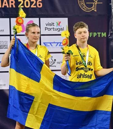U15 Bronze Mixed Siri Benjegard - Emil Ellermann Sweden EYC-2026-1707-1963 2026 European Youth Table tennis, Tischtennis Championships in Multiusos de Gondomar in Gondomar, Portugal U15 Bronze Mixed Siri Benjegard - Emil Ellermann Sweden EYC-2026-1707-1963 - 17th of July 2026 at the European Youth Table Tennis Championships U15 and U19 in Gondomar, district of Porto, Portugal (Photo by Manfred Schillings) Gondomar Multiusos de Gondomar Portugal *** U15 Mixed Bronze Siri Benjegard Emil Ellermann Sweden EYC 2026 1707 1963 2026 European Youth Table Tennis Championships at Multiusos de Gondomar in Gondomar, Portugal U15 Mixed Bronze Siri Benjegard Emil Ellermann Sweden EYC 2026 1707 1963 July 17, 2026, at the European Youth Table Tennis Championships U15 and U19 in Gondomar, in the district of Porto, Portugal Photo by Manfred Schillings Gondomar Multiusos de Gondomar Portugal