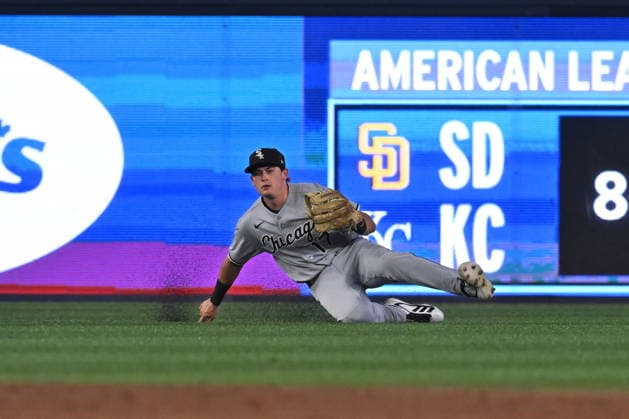 July 17, 2026, Toronto, On, Canada: Chicago White Sox left fielder Sam Antonacci (17) catches a fly ball off the bat of Toronto Blue Jays Luis Urias during second inning MLB, Baseball Herren, USA baseball action in Toronto on Friday, July 17, 2026. Canada News - July 17, 2026  - ZUMAc35_ 20260717_zaf_c35_085 Copyright: xJonxBlackerx