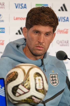 John Stones of England speaks at a press conference, PK, Pressekonferenz ahead of the 2026 FIFA World Cup, WM, Weltmeisterschaft, Fussball third-place match against France in Miami, USA, 17 July 2026. England national team, Nationalteam press conference !ACHTUNG: NUR REDAKTIONELLE NUTZUNG!  Copyright: xAlbertoxBoalx GR6006 20260718-55020926574_1